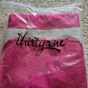 Thirty-One Pink Crosshatch Thermal Set